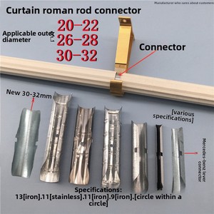 Conector <span class=keywords><strong>de</strong></span> <span class=keywords><strong>Varilla</strong></span> Romana, Conector <span class=keywords><strong>de</strong></span> <span class=keywords><strong>Varilla</strong></span> Hueca <span class=keywords><strong>de</strong></span> <span class=keywords><strong>Hierro</strong></span> Galvanizado, Diseño Moderno y Minimalista, Suministro Directo <span class=keywords><strong>de</strong></span> Fábrica para Cortinas - Product Image 5