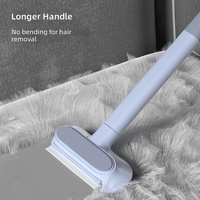 Brosse manuelle anti-poils pour animaux, grattoir à fourrure, rouleau adhésif – Élimine sans effort les poils de chats et de chiens des canapés, lits et tapis