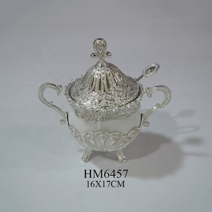 <span class=keywords><strong>Zuccheriera</strong></span> <span class=keywords><strong>in</strong></span> Lega di Zinco e Vetro, Stoviglie <span class=keywords><strong>in</strong></span> <span class=keywords><strong>Ceramica</strong></span>, Ciotola per Spezie, Stile Arabia Saudita - Product Image 4