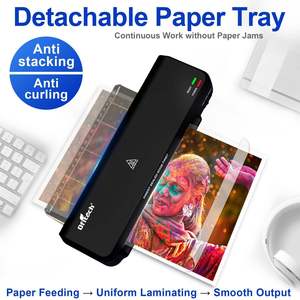 Plastifieuse de bureau Ortech A4, machine à plastifier à chaud et à froid OL261, plateau amovible, anti-blocage - Product Image 1