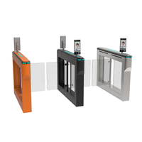 Portillon pivotant de contrôle d'accès en acier inoxydable 304, barrière pivotante automatique bidirectionnelle pour bureau, hôtel, école