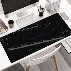 Custom Design Scale Ruler Waterproof Surface Desk Pad Large Gaming Mouse Pad XXL Keyboard Mouse Mat with <b>Rubber</b> Durable <b>Edge</b> - Product Image 1