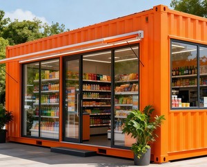 Tienda Contenedor Comercial Contemporánea Personalizable <span class=keywords><strong>para</strong></span> Exteriores, Cafetería Móvil, Panel Sándwich de Acero <span class=keywords><strong>para</strong></span> Tiendas de Café y Snacks - Product Image 3