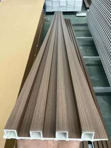 Pvc Interior Wpc Paneles de pared Decofilm Grano de madera Pvc Wpc Paneles de pared Revestimiento de pared interior - Product Image 3