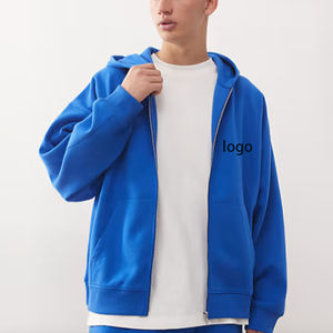 เสื้อฮู้ดซิปคุณภาพสูงแบบกำหนดเอง น้ำหนัก 300 กรัม ผ้าฝ้าย ซิปเต็มตัว สำหรับผู้ชาย - Product Image 1
