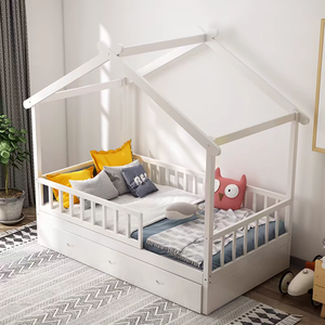 Metà del secolo retrò culla in legno bambini letti <span class=keywords><strong>Montessori</strong></span> <span class=keywords><strong>letto</strong></span> per bambini bambino albero casa bambino bambino <span class=keywords><strong>letto</strong></span> - Product Image 3