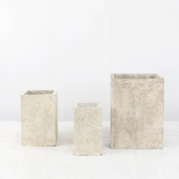 Jardinières et bacs à fleurs personnalisables en fibres de ciment écologiques, grand format, résistants aux intempéries, pour l'intérieur et l'extérieur, pour légumes et fleurs