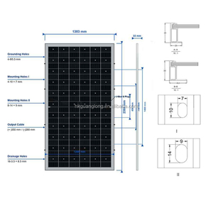 Panel Solar Bifacial de Doble Vidrio de 210 mm, Larga Vida Útil, Sistema de Generación de Energía Solar Conectado a la Red para Techos de Fábrica - Product Image 4