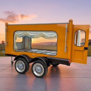 Dernier modèle de chariot funéraire jaune, véhicule funéraire personnalisé, vente directe du fabricant, remorque funéraire pour salon funéraire - Product Image 1