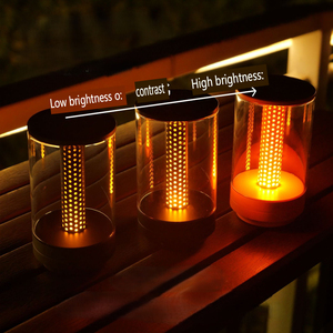 Sáng tạo hiện đại <span class=keywords><strong>LED</strong></span> cảm ứng trang trí bàn đèn USB sạc ánh nến ánh sáng ban đêm với Máy tính để bàn đơn giản đèn không dây <span class=keywords><strong>LED</strong></span> Đèn - Product Image 3