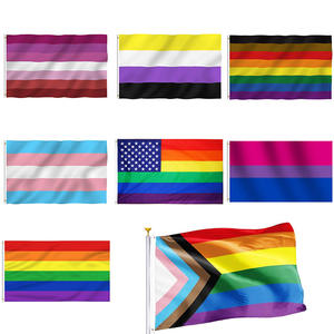 Drapeaux LGBT <span class=keywords><strong>Gay</strong></span> Pride de qualité supérieure 3x5ft Rainbow Flag Drapeaux bisexuels transgenres - Product Image 2
