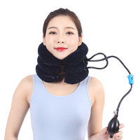 Collier de traction cervicale gonflable portable en polyester pour soulager la douleur chronique au cou – Dispositif domestique très vendu pour l'alignement et le soutien