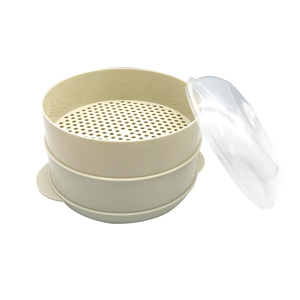 Bandeja <span class=keywords><strong>de</strong></span> Vapor para Microondas, Material <span class=keywords><strong>de</strong></span> Silicona, Diseño Plegable, Vaporera Ecológica para Verduras, Color Blanco, Apta para Inducción - Product Image 5