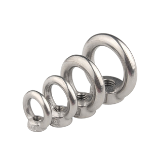 Écrous à œil en acier inoxydable M4-M24, tête ronde, polis, classe 8, usinés CNC pour levage et amarrage - Product Image 1