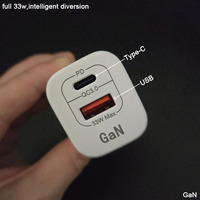 Chargeurs pliables GaN (Nitrures de Gallium) à double port PD 33W pour la maison, les voyages, les bureaux et les écoles