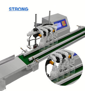 Machine de remplissage automatique de liquides en bouteilles en acier inoxydable, 4 têtes, avec convoyeur, pour jus de fruits, boissons et eau - Product Image 2