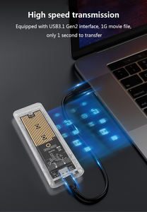 TISHRIC Chuangzhenlong S11 透明 <span class=keywords><strong>M</strong></span>.2 デュアルプロトコル ハードディスクボックス - Product Image 5