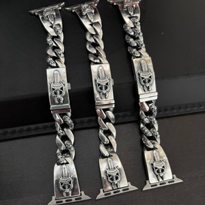 Bracelet de montre rétro en acier inoxydable, bracelet en métal avec croix d'épée gothique, bracelet de remplacement pour <span class=keywords><strong>Apple</strong></span> <span class=keywords><strong>Watch</strong></span> - Product Image 5