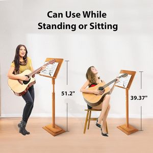 Estante <span class=keywords><strong>de</strong></span> soporte <span class=keywords><strong>de</strong></span> música <span class=keywords><strong>de</strong></span> bambú con bandeja, Clip <span class=keywords><strong>para</strong></span> guitarra, organizador <span class=keywords><strong>de</strong></span> <span class=keywords><strong>partituras</strong></span> <span class=keywords><strong>de</strong></span> madera <span class=keywords><strong>para</strong></span> Conductor, <span class=keywords><strong>atril</strong></span>, violín, Piano, ukelele - Product Image 5