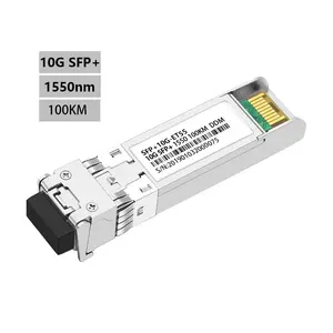 10G SFP + оптический трансивер 100 км 1550nm модулем программирования в производственных условиях