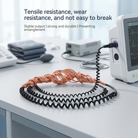 Câble de commande spiralé en TPU haute flexibilité, 6 ou 8 conducteurs, pour système de contrôle médical et scanner portable