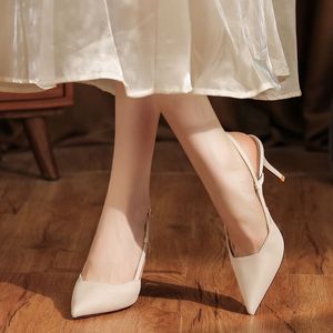 Zapatos de Tacón Alto con Correa en T, Punta Puntiaguda, Tacón de Aguja de 5cm/8cm, Forro de Satén, Color Sólido, Tendencia de Moda, Zapatos de Mujer - Product Image 3