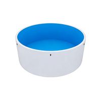 Piscine gonflable en PVC Drop Stitch colorée pour enfants et adultes - Durable, portable, utilisable par plusieurs personnes, formes rectangulaires/rondes