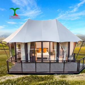 Tente de luxe Glamping Safari adaptée aux saisons sèches et pluvieuses Tentes d'hôtel imperméables à <span class=keywords><strong>vendre</strong></span> <span class=keywords><strong>Campings</strong></span> - Product Image 1