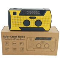 Radio multifonctionnelle pour les détaillants d'e-commerce transfrontalier, batterie externe 5000 mAh, alarme SOS, lampe de poche, outil de survie