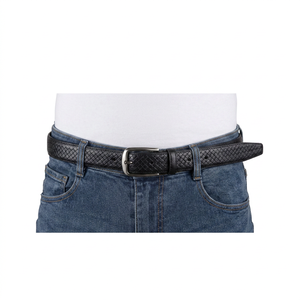 Cinturón de Cuero Vacuno de Alta Calidad para Hombre, Hebilla de Aleación, Duradero y Ecológico, 3.3 cm de Ancho, para Vestir, Casual, Golf, Jeans - Product Image 1