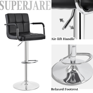 <span class=keywords><strong>Chaise</strong></span> de <span class=keywords><strong>bar</strong></span> réglable tabouret pivotant <span class=keywords><strong>chaise</strong></span> avec accoudoir - Product Image 5