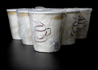 Gobelet en papier emballé individuellement pour hôtel, avec logo personnalisé, couleur au choix, gobelet jetable pour boissons