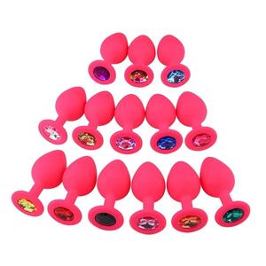 Silikon Anal <span class=keywords><strong>Plug</strong></span> mit Kristalls chmuck Smooth Touch weibliche <span class=keywords><strong>Butt</strong></span> <span class=keywords><strong>Plug</strong></span> Anal Perle Spielzeug Sex Adult Anal <span class=keywords><strong>Plug</strong></span> für männliche Männer Frauen - Product Image 5