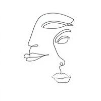 Toile d'art artistique personnalisée de grande taille, style simple, esquisse de figure, impression Giclée de haute qualité, art linéaire, décoration murale avec cadre pour la décoration intérieure