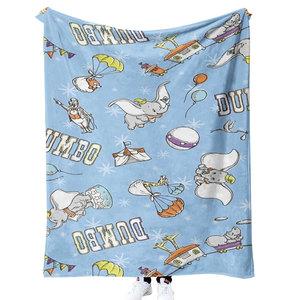 New Arrivals Dễ Thương Voi Động Vật Phim Hoạt Hình In Ấn Chăn Tùy Chỉnh Lông Cừu Flannel Nhà Ném Du Lịch Chăn - Product Image 5