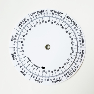 Righello Girevole Personalizzato Shenkir per Ostetricia, Calcolatore BMI con Ruota Rotonda in Plastica per Data di Parto - Product Image 2