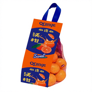 Sacchetto a Rete in PE Intrecciato per Imballaggio Frutta, Sacchetto in Plastica con Manico per Frutta - Product Image 4