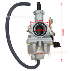Carburateur à câble Pz26 pour ATV, kart, moto tout-terrain, pièce de rechange en aluminium à cylindre unique avec tuyau inclus - Product Image 2