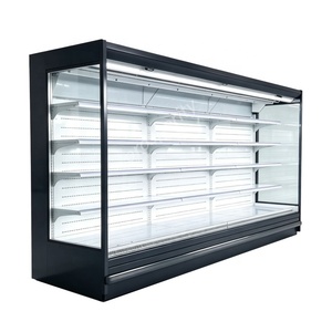 Refrigerador de Exhibición con Cortina de <span class=keywords><strong>Aire</strong></span> para Frutas y Verduras de Supermercado, con Pantalla Abierta Remota de 3750mm, Enfriador de Productos Frescos - Product Image 1