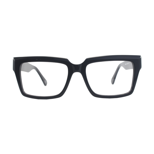 Hot Selling Stylish Men's Square Acetate Glasses Frames Decoration High Quality Acetate Eyeglass Thick Acetate Frames