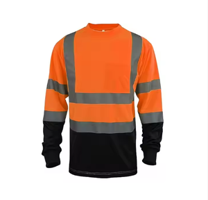 ชุดทำงานแขนยาวแบบยุโรป-อเมริกัน ระบายอากาศได้ดี พร้อมแถบสะท้อนแสงเพื่อความปลอดภัย มาตรฐาน ANSI Class 2 ไฟ LED กระพริบ - Product Image 2