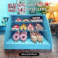 Collection de best-sellers Jelly Catt : Gâteaux, pains à hamburger, macarons, burgers, frites, délicieuses pâtisseries pour le thé de l'après-midi, jouets en peluche