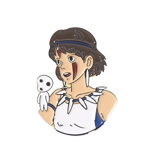 Fabrieks prijs populaire schattige cartoon thema Japanse anime personage zwart metaal zacht emaille revers speldjes badges voor fans - Product Image 2