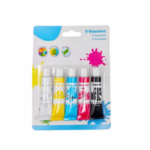 Vente en gros OEM, boîte en plastique de 10 ml, ensemble de peinture <span class=keywords><strong>gouache</strong></span> de 10 couleurs pour la peinture artistique sur toile et papier - Product Image 3