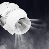 Ventilateur centrifuge portable Biote pour conduit carré de 4 pouces, 110/220V, pour tente de culture intérieure, moteur OEM/ODM, support technique vidéo