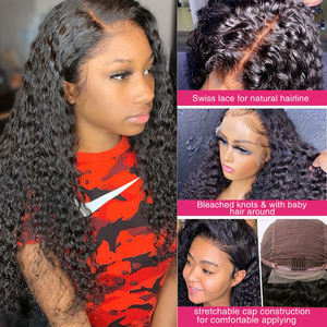 Burmese Curly Lace <b>Front</b> <b>Wigs</b> Human Hair 13x6 HD Lace Frontal Raw Virgin Cuticle Aligned Hair Glueless <b>Wigs</b> for Black Women - Product Image 5