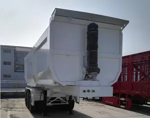 Remolque de carga volquete tipo U personalizado 2/3/4/5 Axle Heavy Duty 35/40/45 Cbm 60 toneladas Remolques de camiones de acero Semirremolque CN;SHN