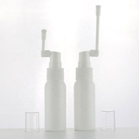 Bouteilles en plastique pharmaceutiques vides en HDPE/PET 5ml-60ml bouteilles de pulvérisation de brouillard de gorge nasale orale ambre pour usage liquide