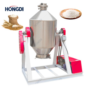 Double Cone Stainless Steel Agitator Mixer 200L with Motor and Gearbox for Chemical Powder and Corn Feed Mixing - Product Image 2