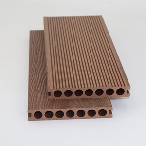 Tarima <span class=keywords><strong>Exterior</strong></span> Moderna Impermeable de WPC con Superficie Lisa con Relieve 3D de Grano de Madera, <span class=keywords><strong>Suelo</strong></span> Compuesto Ecológico para <span class=keywords><strong>Patio</strong></span> - Product Image 3